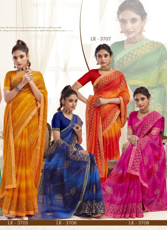 Kalista Super Duper Georgette Daily Wear Sarees Catalog
